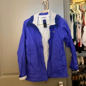 Well loved north face rain jacket